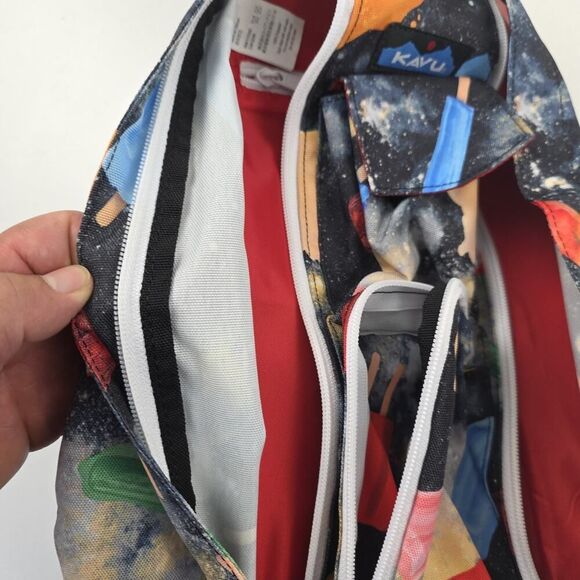 Kavu Rope Sling Bag Backpack Stars Moon Galaxy Space Pop Frozen Popsicles NWOT - Picture 8 of 10